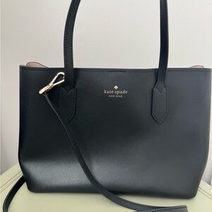 Kate Spade Black Tote with Gold Accents